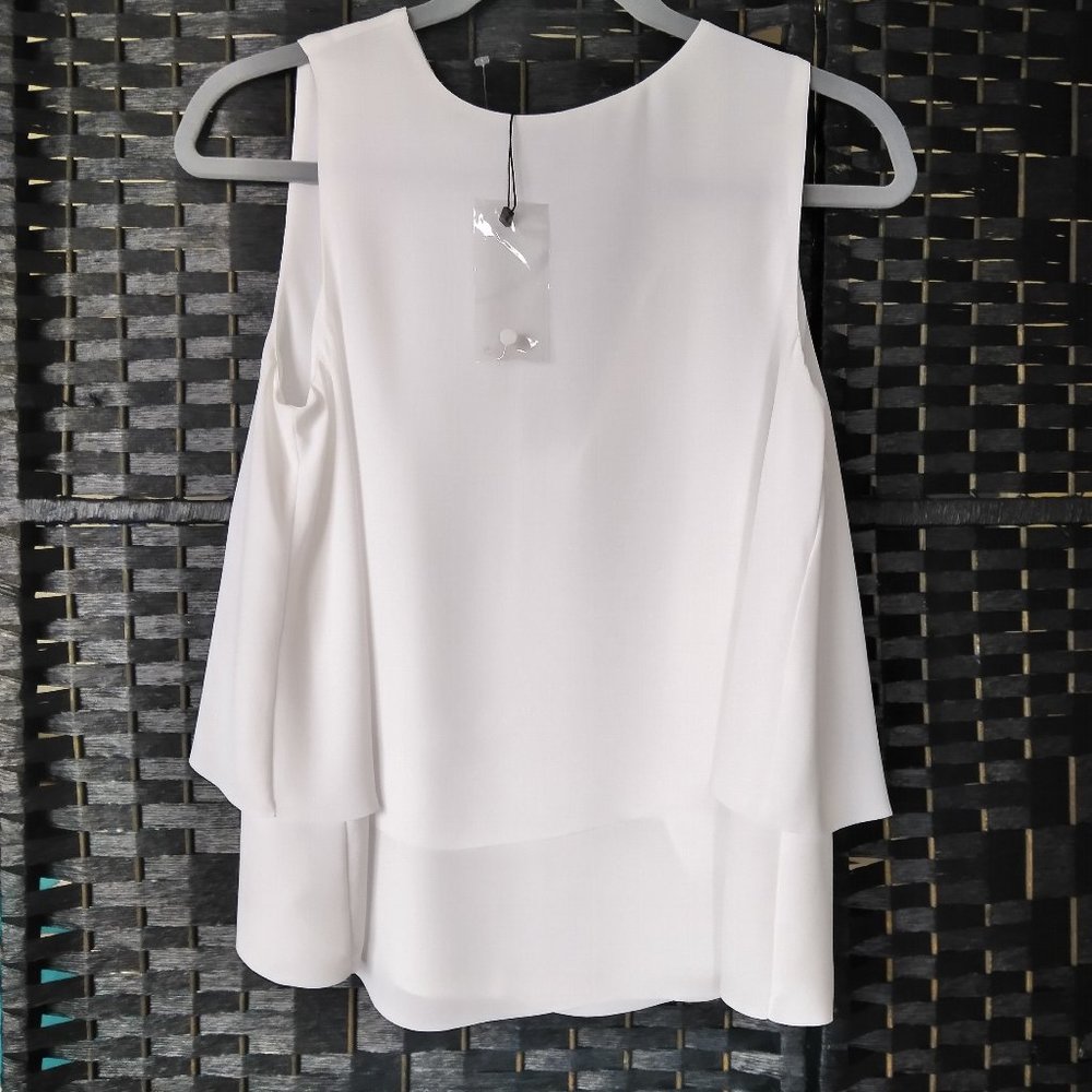 NWT MING  WANG SLEEVELESS TOP SZ XS EURO-2 USA